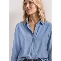 Street One Hemdbluse 3/4-Arm-Hemdbluse mit Cordmix