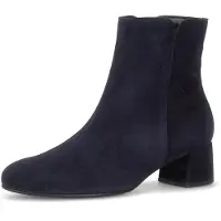 Gabor Stiefelette Blockabsatz, Ankleboots mit praktischem Reißverschluss, schmale Form