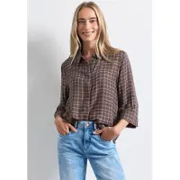 Street One Karobluse 3/4-Arm mit Hemdblusenkragen