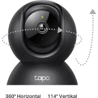 TP-LINK Tapo C211, IP-Sicherheitskamera, Drinnen, Kabellos, 2400 MHz, Tisch/Bank, Schwarz