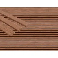 WOODTEX | 3,35 m | Braun 20x150x4000mm Fassadenverkleidung Rhombusleiste Cumaru KD, Doppelrhombusprofil, Witterungsbeständiges Fassadenholz, Premiumsortierung Astfrei, Fassade Carport Sichtschutz