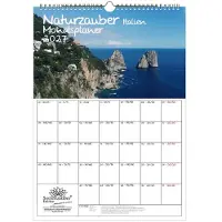 Seelenzauber GmbH Naturzauber Italien Planer DIN A3 Kalender für 2027 Landschaft Natur Urlaub Strand Mediterran - Inhalt: 1x Kalender, 1x Weihnachtsanhänger (insgesamt 2 Teile)