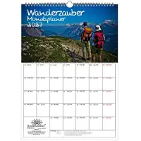 Seelenzauber GmbH Wanderzauber Planer DIN A3 Kalender für 2027 Berge und wandern - Geschenkset Inhalt: 1x Kalender 1x Weihnachtsanhänger 1x Grußanhänger (gesamt 3 Teile)