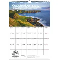 Seelenzauber GmbH Reisezauber Irland Planer DIN A3 Kalender für 2027 Dublin Stadt Reise Land Urlaub - Inhalt: 1x Kalender 1x Weihnachtsanhänger 1x Grußanhänger (gesamt 3 Teile)