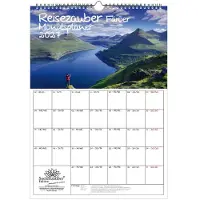Seelenzauber GmbH Reisezauber Färöer Planer DIN A3 Kalender für 2027 Tórshavn Stadt Reise Land Urlaub - Inhalt: 1x Kalender 1x Weihnachtsanhänger 1x Grußanhänger (gesamt 3 Teile)