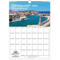 Seelenzauber GmbH Reisezauber Kreta Planer DIN A3 Kalender für 2027 Heraklion Griechenland Urlaub - Inhalt: 1x Kalender 1x Weihnachtsanhänger 1x Grußanhänger (gesamt 3 Teile)