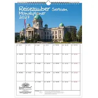 Seelenzauber GmbH Reisezauber Serbien Planer DIN A3 Kalender für 2027 Belgrad Reise Strand Urlaub - Inhalt: 1x Kalender 1x Weihnachtsanhänger 1x Grußanhänger (gesamt 3 Teile)