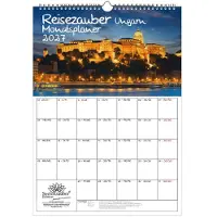 Seelenzauber GmbH Reisezauber Ungarn Planer DIN A3 Kalender für 2027 Budapest Reise Urlaub - Set-Inhalt: 1x Kalender 1x Weihnachtsanhänger 1x Grußanhänger (gesamt 3 Teile)