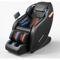 Vevor Massagesessel, 3D-Zero-Gravity-Relaxsessel mit Ausziehbarer Fußstütze, Automatikprogrammen, Airbags, Heizfunktion für Taille & Beine, Bluetooth-Lautsprecher, Touchscreen für Zuhause & Büro