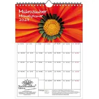 Seelenzauber GmbH Makrozauber Planer DIN A4 Kalender für 2027 Makro Foto Details - Set-Inhalt: 1x Kalender 1x Weihnachtsanhänger 1x Grußanhänger (gesamt 3 Teile)