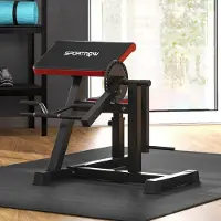SUGIFT Kraftstation, Curlbank 2-in-1 Bizeps & Trizeps, 25 Winkeleinstellungen, Stahl & Kunstleder, Schwarz | bis 60 kg | 5 Sitzhöhen | 105 x 95 x 80 cm