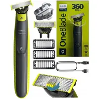 Philips Oneblade Barttrimmer mit 3 Aufsätzen, wasserdicht und für jeden Tag