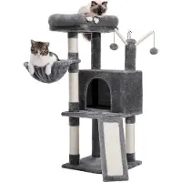 OEM Krabpale für Katzen - Sisal-Krabpale - Hängemat - Pluche - Huidvriendelijk - 80 cm - Griß