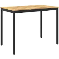 Syfax Gartenbar-Tisch Weiß und Schwarz 141 x 80,5 x 105 cm