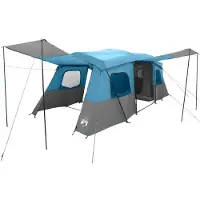 vidaXL Schnellzelt mit Regenplane wasserabweisend 3 Personen Blau