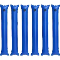 Vevor Pool Beschwerungssack, 6 Packungen à 121 cm, 0,4 mm dicke PVC-Säcke mit Gewichten mit auslaufsicherem Schraubverschluss, Wassersäcke zur Befestigung von Poolabdeckungen im Winter, blau