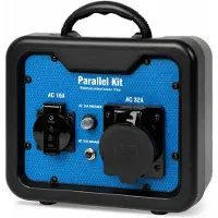 Eberth Parallel Kit für Inverter Stromerzeuger, Parallelbetrieb von 2 Generatoren, Systemleistung bis zu 6650 W, 230V Steckdose 32A und 16A, 1,3 kg