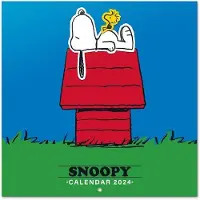 Famanu Wandkalender 2024 - Snoopy Design mit 6 Sprachen