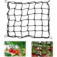 Famanu Trellisnetz für Pflanzen - Elastisch, 80 cm x 80 cm, erweiterbar auf 120 cm x 120 cm