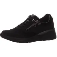 Waldlaufer Schnürhalbschuhe in schwarz, Gr. 7.5