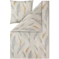 Estella Mako Interlock Jersey Bettwäsche Lisette schilf 135x200 cm + 80x80 cm
