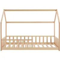 Vente-unique Hausbett 90 x 190 cm - Kiefer - Natur MARTEVI