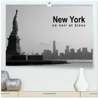 CALVENDO New York en noir et blanc (Calendrier mural haut de gamme 2027 DIN A2 vertical), calendrier mensuel
