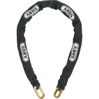 Markenlos ABUS Kette 10KS - 10 mm starke Motorrad-Kette aus gehärtetem Stahl - kombinierbar mit Vorhängeschlössern - 110 cm Länge