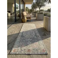 KADIMA DESIGN Outdoor-Teppich 80x150 cm Grau Läufer Balkon Garten Outdoor Terrasse LIMMAT |