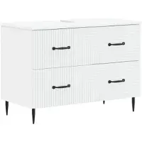 vidaXL Waschbeckenschrank HAARLEM Weiß 82 x 41 x 58,5 cm Holzwerkstoff