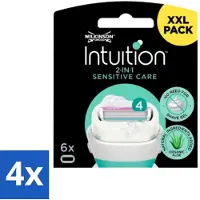 Wilkinson Intuition 2-in-1 Sensitive Care Rasierklingen – 6 Klingen - Vorteilspack - 4 Stücke