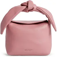 Ted Baker Leder Umhängetasche Handtasche Niyal Soft Knot Bow Leather Crossbody Bag Pl - Pink rosa