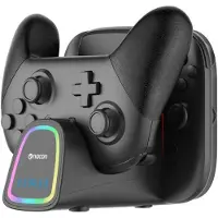 Nacon SWITCHNEWCHARGERPRO, Nintendo Switch 2, Ladestation, Schwarz, Rot, USB, Kabelgebunden, 1 Stück(e)