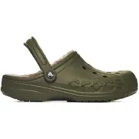 Crocs Baya Lined Clogs Uni Hausschuhe mit Warmfutter Army Green 42-43 EU