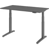 Bümö Schreibtisch elektrisch XBHM - Nachbildung: Graphit, Gestell: Graphit, Größe: 140 x 80 cm