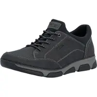 Rieker Slip-On Sneaker , Herren, Gr. 45, Textil, schwarz, Lederimitat, Schuhe Slip-On Sneaker, Schlupfschuh, Halbschuh, Slipper mit Gummizug