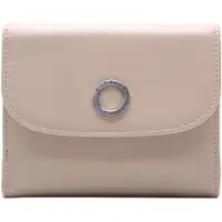 Esquire Leder Geldbörse Athena Lady Clip Wallet Beige