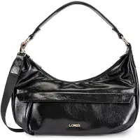 L.credi Schultertasche Umhängetasche Sohanni Hobo Bag Black schwarz
