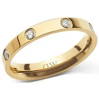 Daniel Wellington - Original gold-plated ring with cubic zirconias Classic Lumine DW0040171 -
