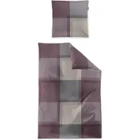 Irisette Mako-Satin Bettwäsche Wave 8672 mauve 155x220 cm + 80x80 cm
