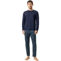 Mey Anzug lang Serie Dark Leaves Yacht Blue | Größe M