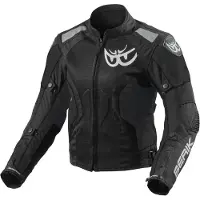 Berik Vephe Damen Motorrad Textiljacke, schwarz, 40
