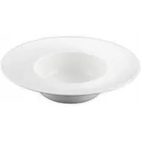 Wilmax England Wilmax Tiefer Teller 22.5 cm 400 ml aus Porzellan, Weiß, 3er Set