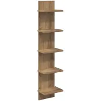 vidaXL Wandregal Artisan-Eiche 22 x 15 x 100 cm Holzwerkstoff