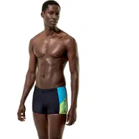 Speedo Dive Herren Aquashorts Schwarz/Grün - 7
