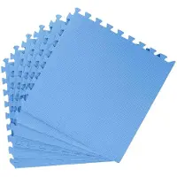 vidaXL Pool Bodenschutzmatte 6 stk. Blau 2,16 m² EVA-Schaum