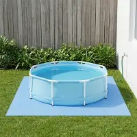 vidaXL Möbel Pool Bodenschutzmatte 12 Stk. Blau 4,32 m² EVA-Schaum - Poolzubehör CC562