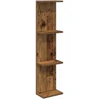 vidaXL Wandregal Altholz 25 x 15 x 100 cm Holzwerkstoff