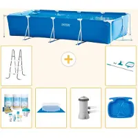 Intex Rechteckiger Frame Pool - 450x220x84 cm - 7-teilig S20851