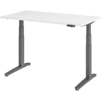 Bümö Schreibtisch elektrisch XBHM - Nachbildung: Weiß, Gestell: Graphit, Größe: 140 x 80 cm